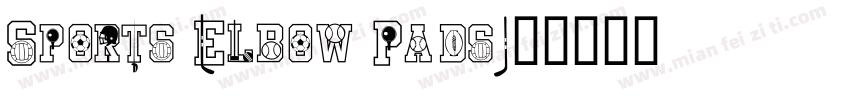 Sports Elbow Pads字体转换